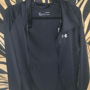 Black Under Armour Zip Up Jacket